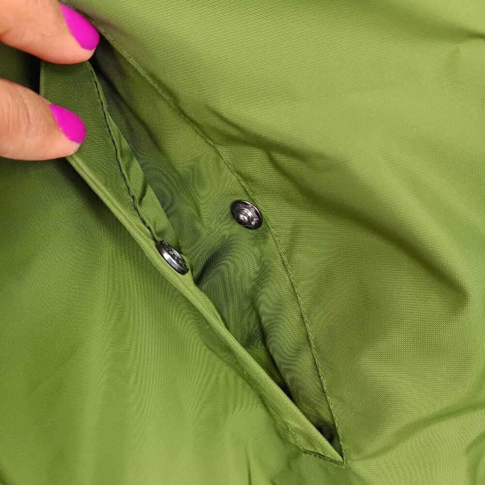 KAPPA THE 222 BANDA BZALMO BOMBER PUFFER JACKET GREEN SIZE M OUTDOOR WINDBREAKER - Picture 4 of 9